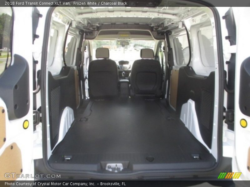 Frozen White / Charcoal Black 2018 Ford Transit Connect XLT Van