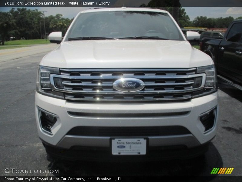 White Platinum / Ebony 2018 Ford Expedition Limited Max