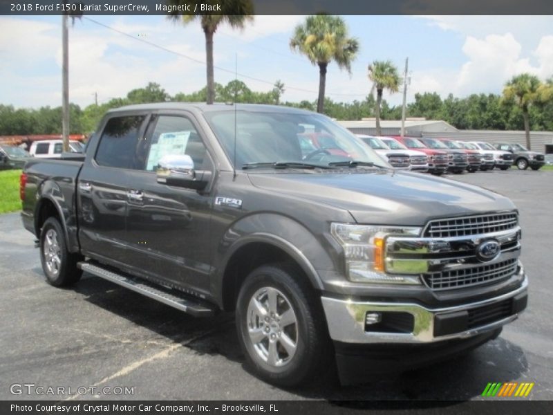 Magnetic / Black 2018 Ford F150 Lariat SuperCrew