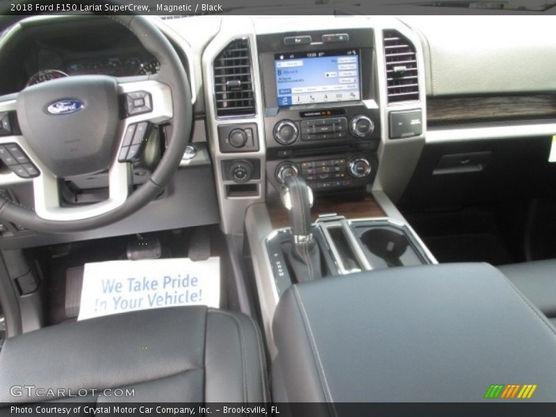Magnetic / Black 2018 Ford F150 Lariat SuperCrew