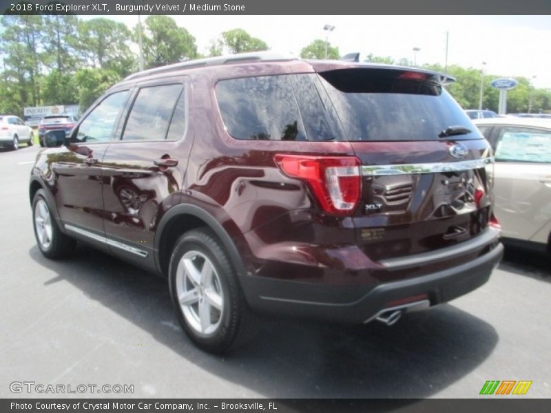 Burgundy Velvet / Medium Stone 2018 Ford Explorer XLT