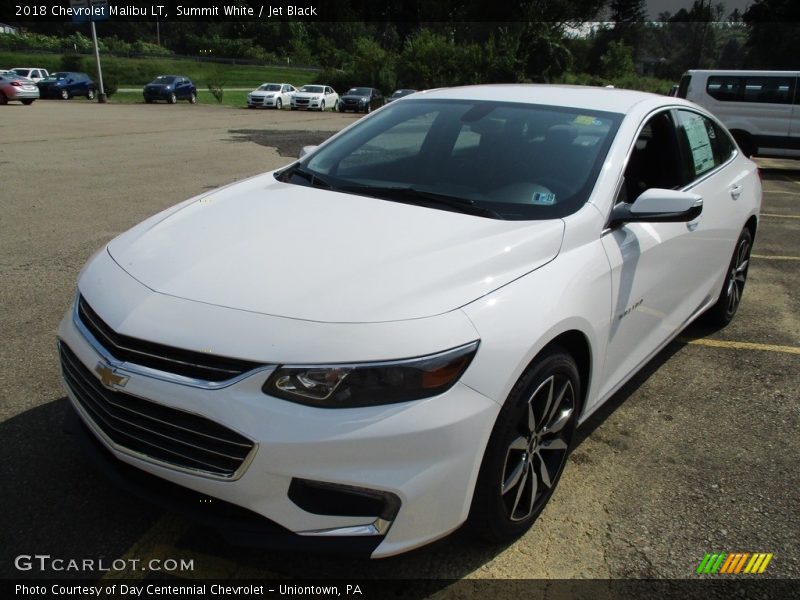 Summit White / Jet Black 2018 Chevrolet Malibu LT