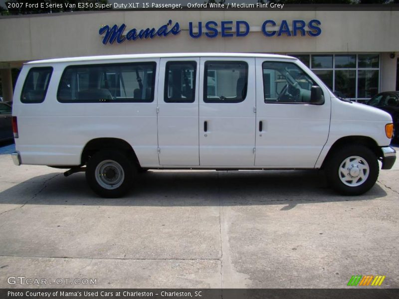 Oxford White / Medium Flint Grey 2007 Ford E Series Van E350 Super Duty XLT 15 Passenger