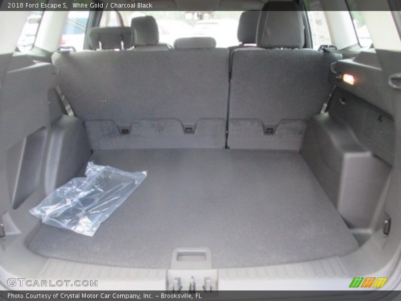 White Gold / Charcoal Black 2018 Ford Escape S