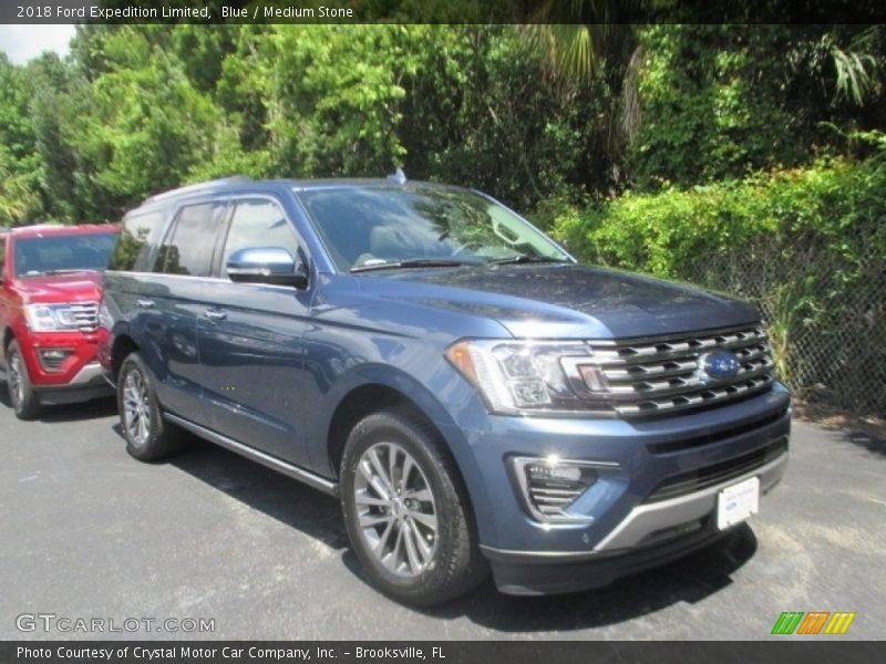 Blue / Medium Stone 2018 Ford Expedition Limited