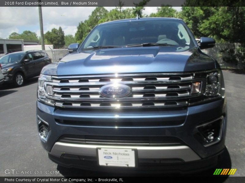 Blue / Medium Stone 2018 Ford Expedition Limited