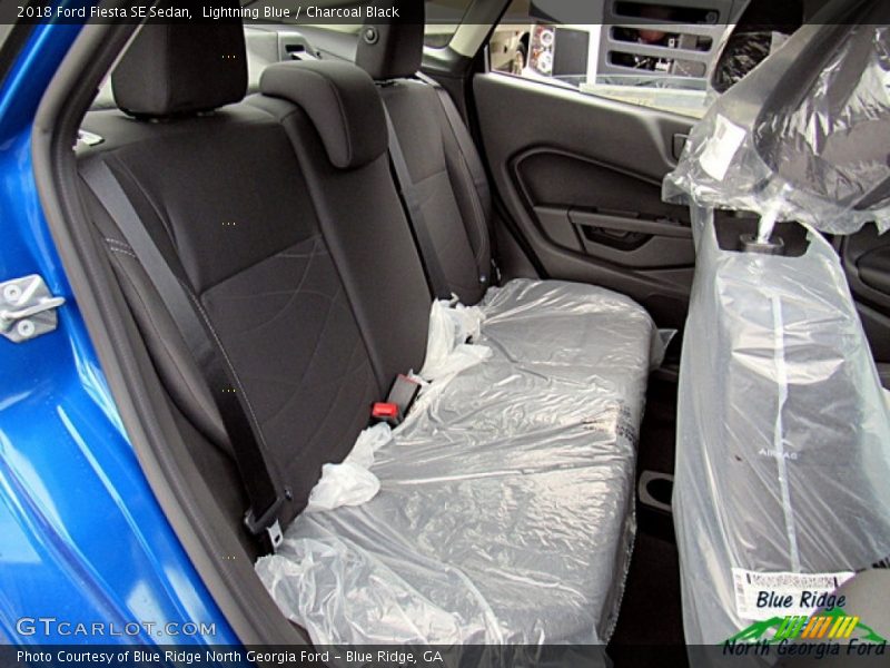 Lightning Blue / Charcoal Black 2018 Ford Fiesta SE Sedan