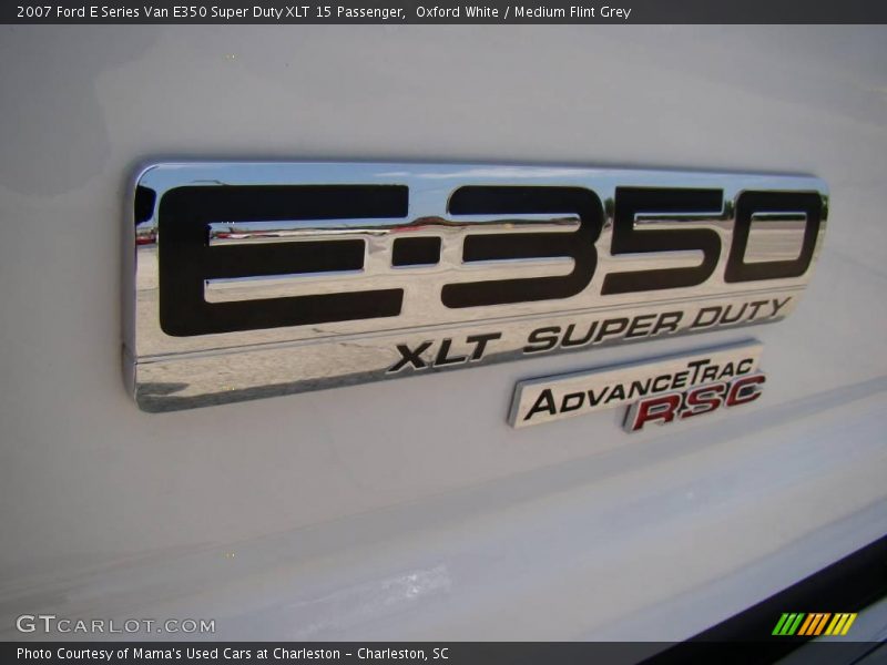 Oxford White / Medium Flint Grey 2007 Ford E Series Van E350 Super Duty XLT 15 Passenger