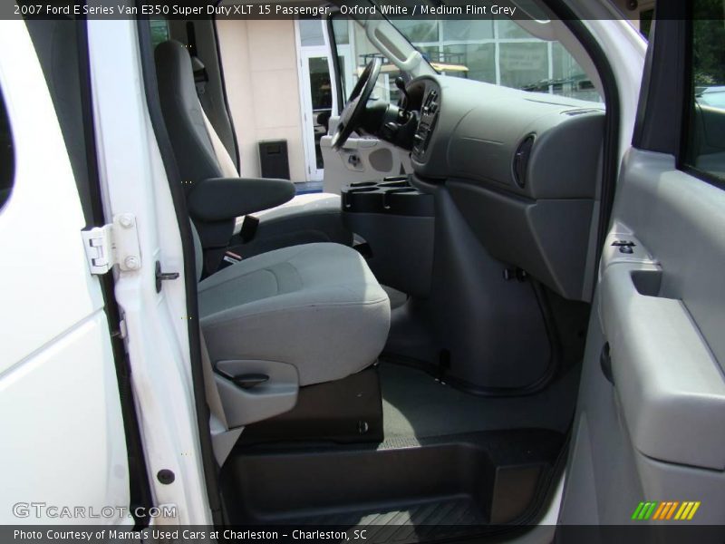 Oxford White / Medium Flint Grey 2007 Ford E Series Van E350 Super Duty XLT 15 Passenger