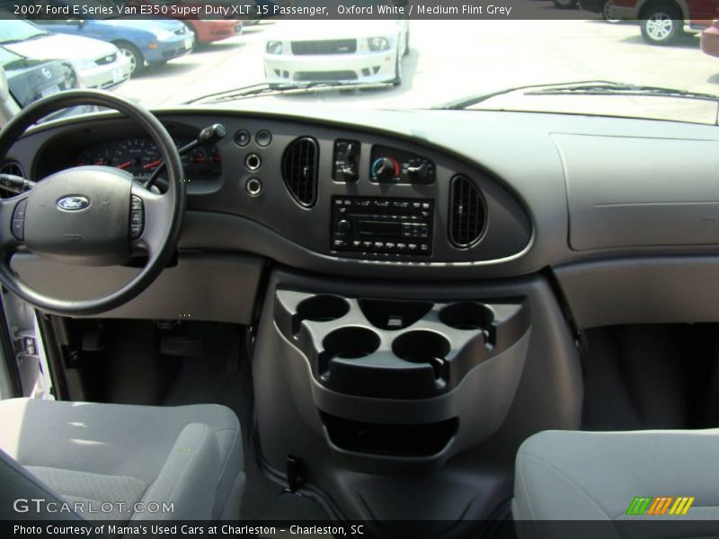 Oxford White / Medium Flint Grey 2007 Ford E Series Van E350 Super Duty XLT 15 Passenger