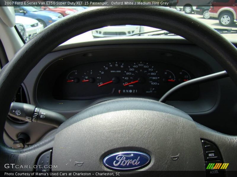 Oxford White / Medium Flint Grey 2007 Ford E Series Van E350 Super Duty XLT 15 Passenger
