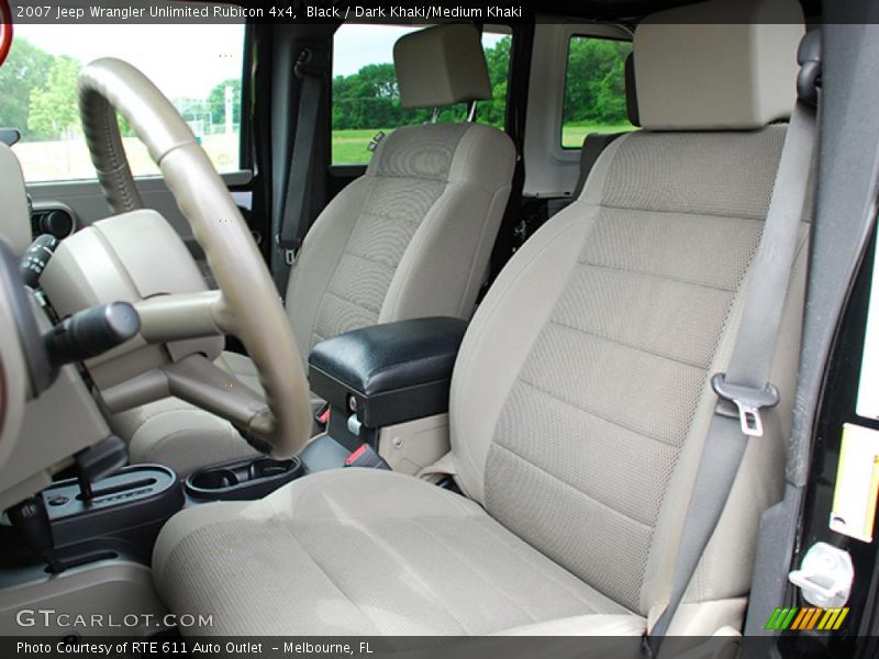 Black / Dark Khaki/Medium Khaki 2007 Jeep Wrangler Unlimited Rubicon 4x4
