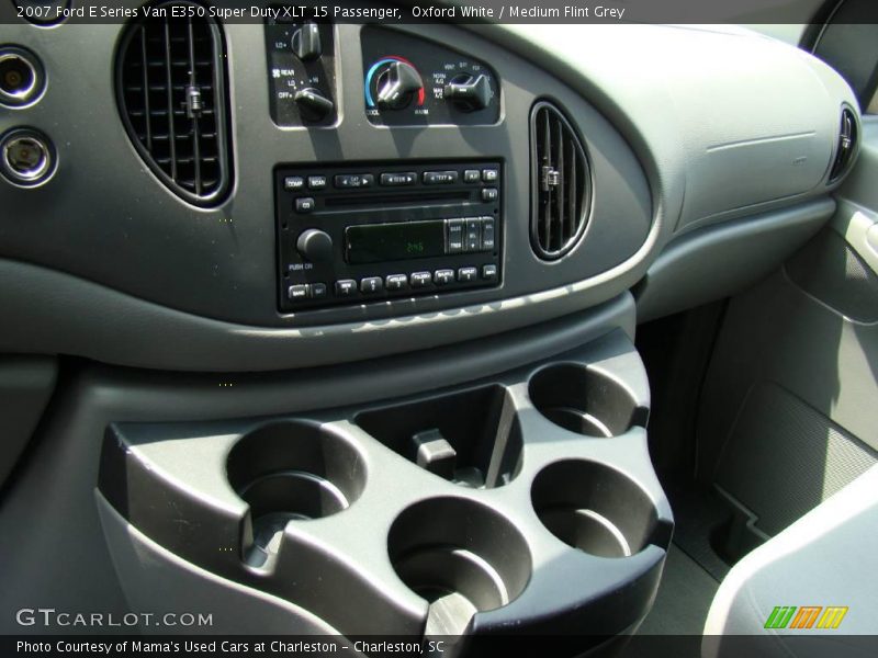 Oxford White / Medium Flint Grey 2007 Ford E Series Van E350 Super Duty XLT 15 Passenger