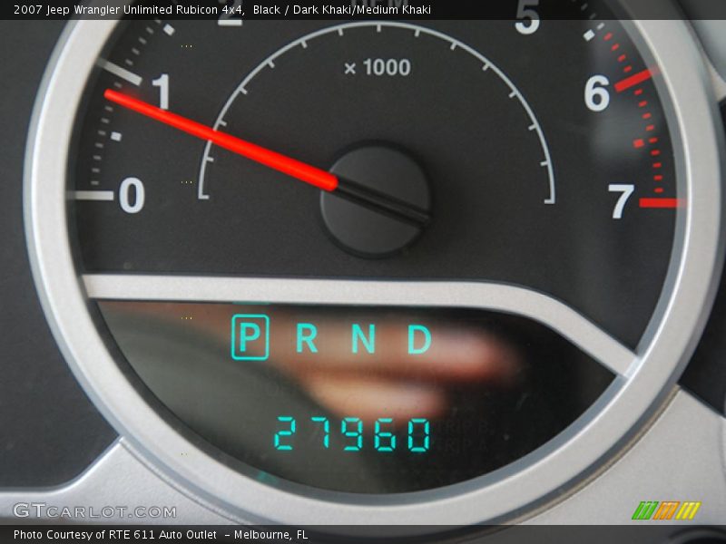 Black / Dark Khaki/Medium Khaki 2007 Jeep Wrangler Unlimited Rubicon 4x4