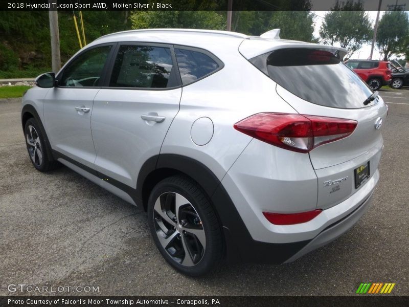 Molten Silver / Black 2018 Hyundai Tucson Sport AWD