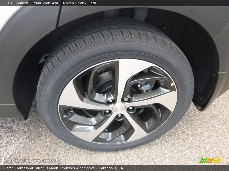 Molten Silver / Black 2018 Hyundai Tucson Sport AWD