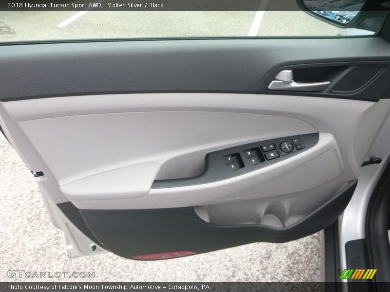 Molten Silver / Black 2018 Hyundai Tucson Sport AWD
