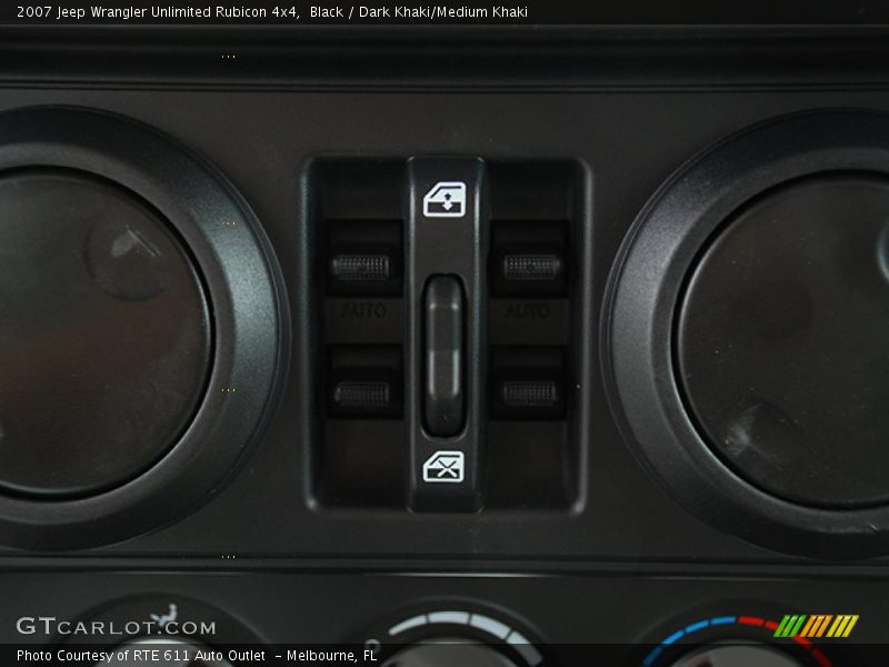 Black / Dark Khaki/Medium Khaki 2007 Jeep Wrangler Unlimited Rubicon 4x4