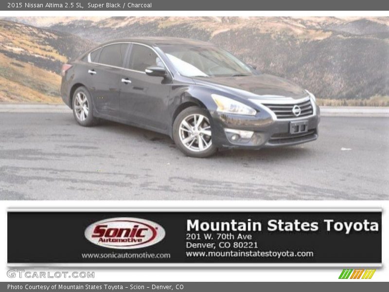 Super Black / Charcoal 2015 Nissan Altima 2.5 SL