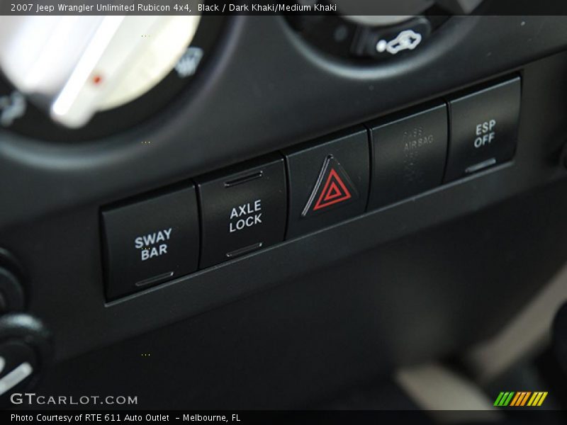Black / Dark Khaki/Medium Khaki 2007 Jeep Wrangler Unlimited Rubicon 4x4