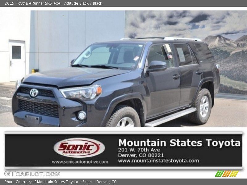 Attitude Black / Black 2015 Toyota 4Runner SR5 4x4