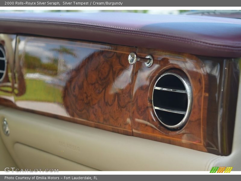 Silver Tempest / Cream/Burgundy 2000 Rolls-Royce Silver Seraph