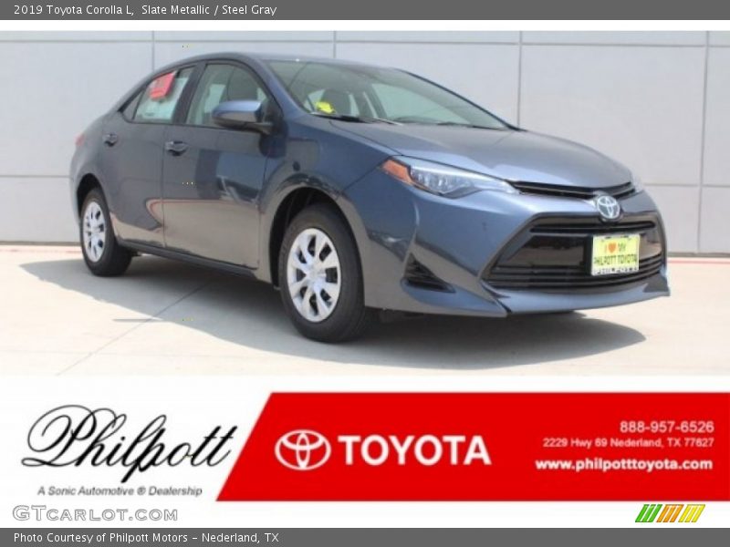 Slate Metallic / Steel Gray 2019 Toyota Corolla L