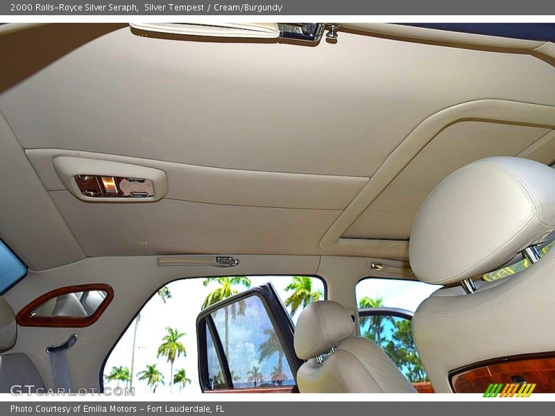 Silver Tempest / Cream/Burgundy 2000 Rolls-Royce Silver Seraph