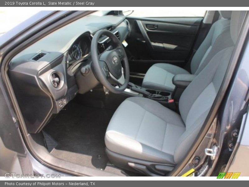  2019 Corolla L Steel Gray Interior