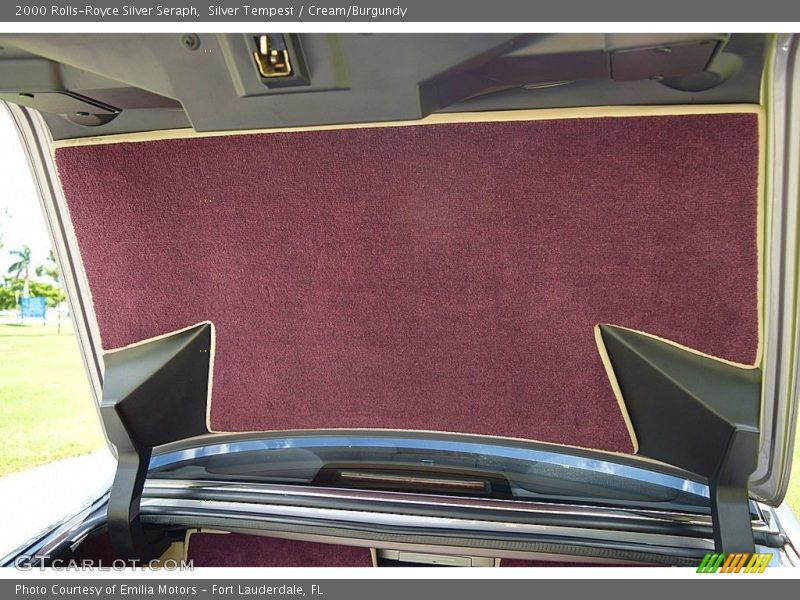 Silver Tempest / Cream/Burgundy 2000 Rolls-Royce Silver Seraph