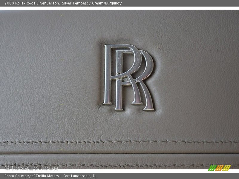 Silver Tempest / Cream/Burgundy 2000 Rolls-Royce Silver Seraph