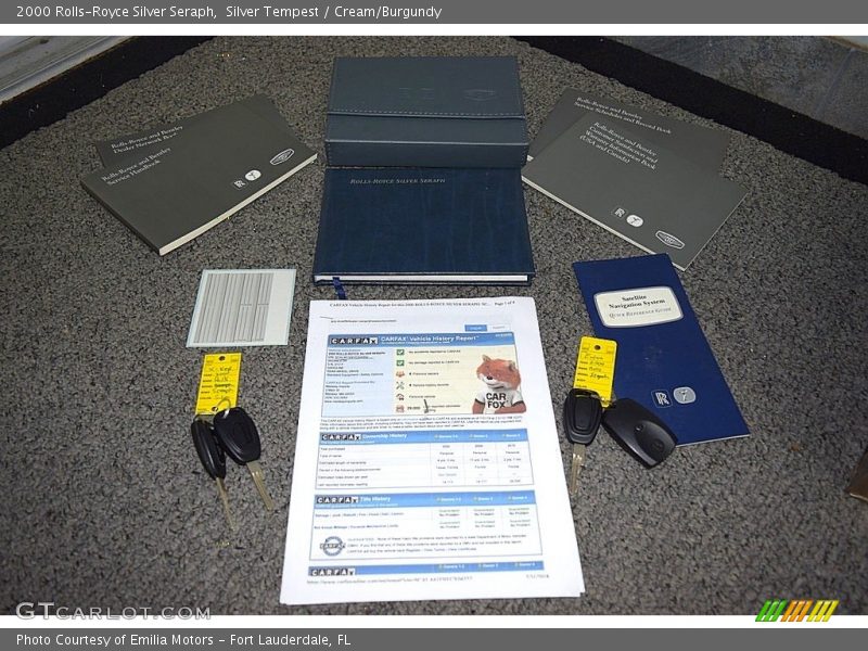Books/Manuals of 2000 Silver Seraph 