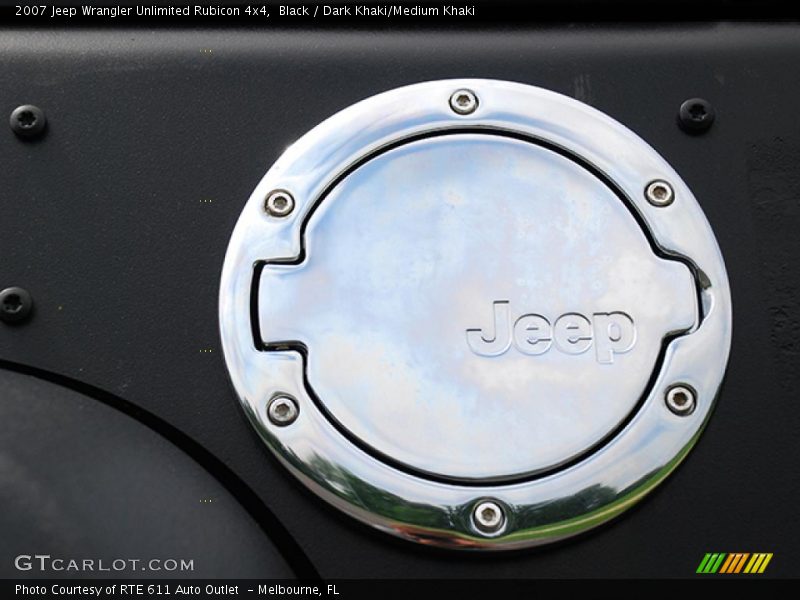 Black / Dark Khaki/Medium Khaki 2007 Jeep Wrangler Unlimited Rubicon 4x4