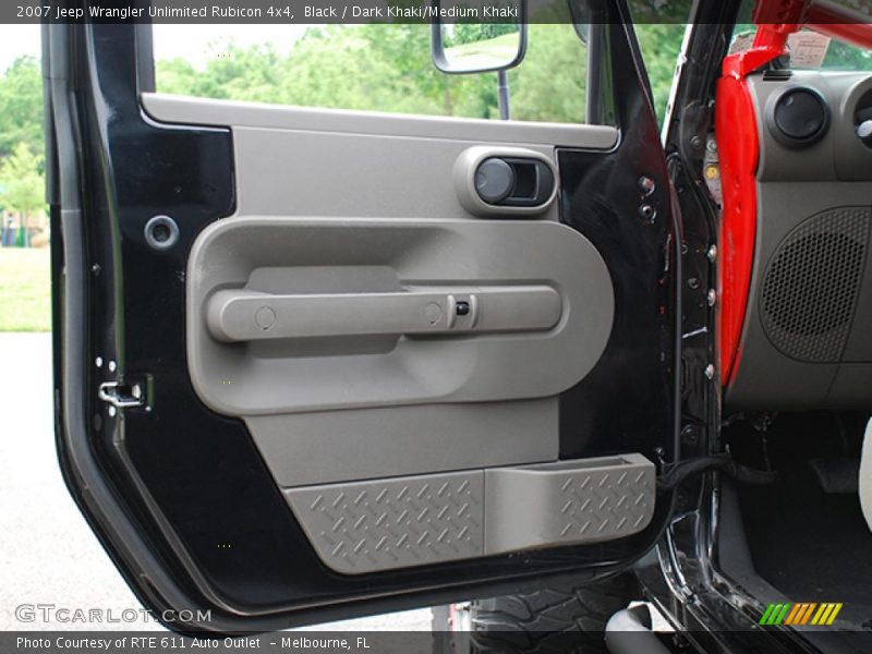 Black / Dark Khaki/Medium Khaki 2007 Jeep Wrangler Unlimited Rubicon 4x4