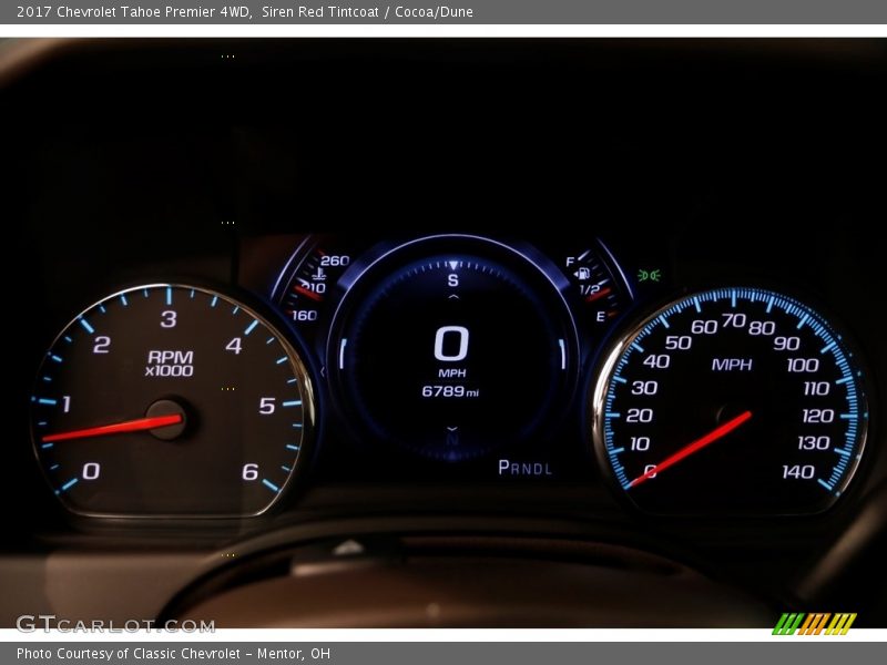 Siren Red Tintcoat / Cocoa/Dune 2017 Chevrolet Tahoe Premier 4WD