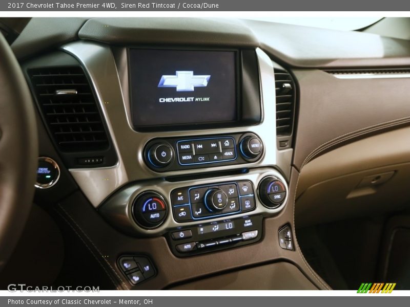 Siren Red Tintcoat / Cocoa/Dune 2017 Chevrolet Tahoe Premier 4WD