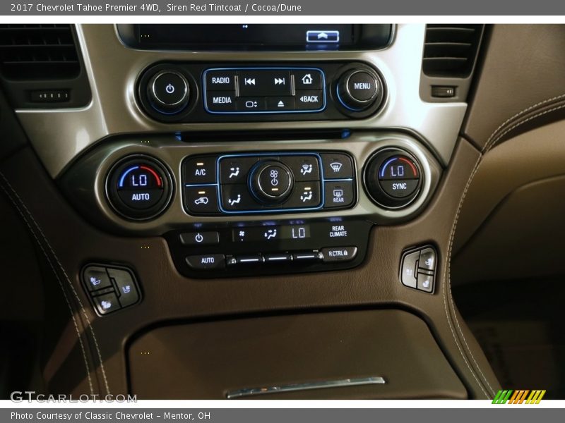 Siren Red Tintcoat / Cocoa/Dune 2017 Chevrolet Tahoe Premier 4WD
