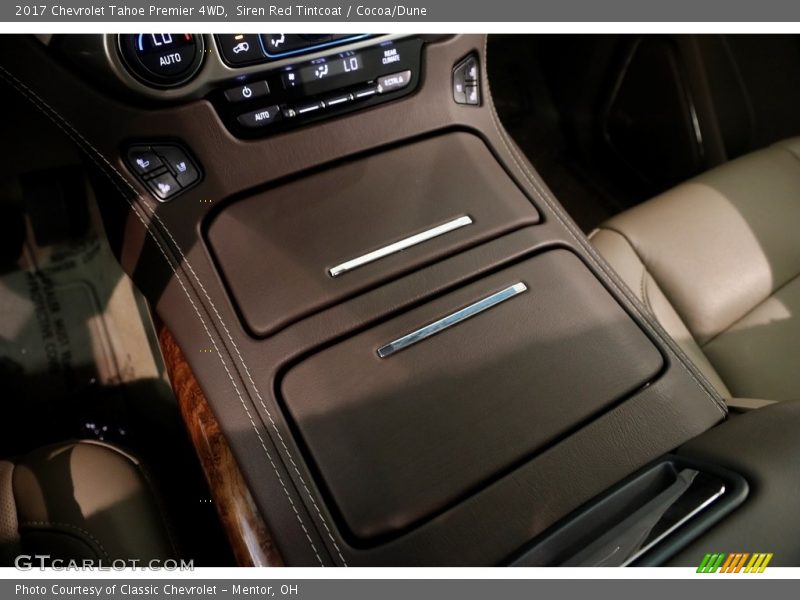 Siren Red Tintcoat / Cocoa/Dune 2017 Chevrolet Tahoe Premier 4WD
