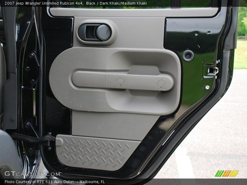 Black / Dark Khaki/Medium Khaki 2007 Jeep Wrangler Unlimited Rubicon 4x4