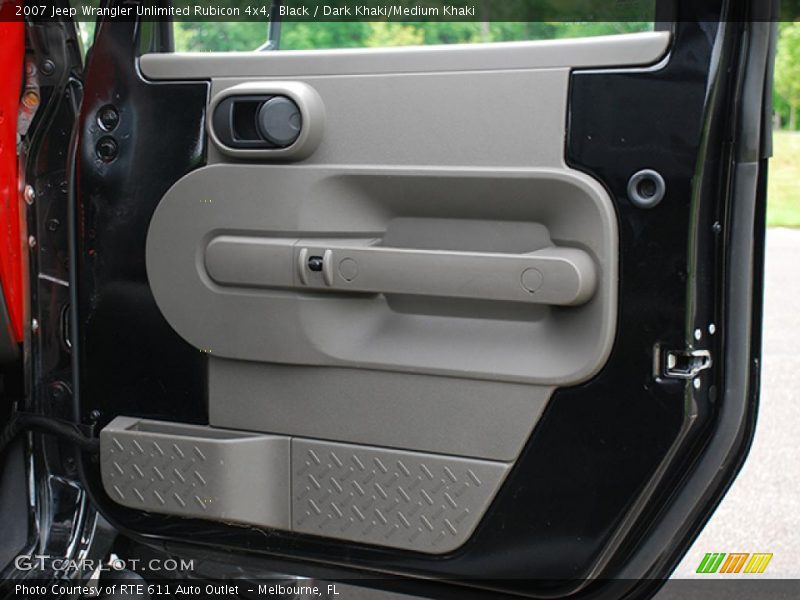 Black / Dark Khaki/Medium Khaki 2007 Jeep Wrangler Unlimited Rubicon 4x4