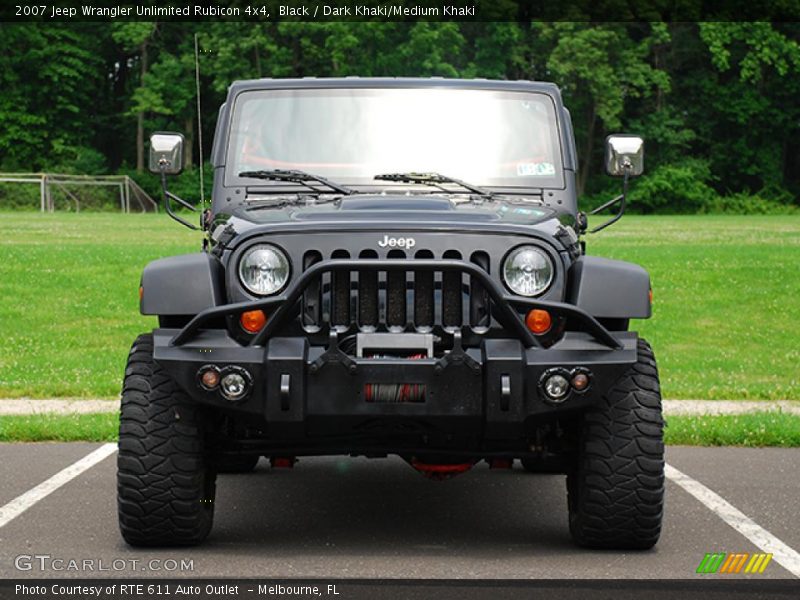 Black / Dark Khaki/Medium Khaki 2007 Jeep Wrangler Unlimited Rubicon 4x4