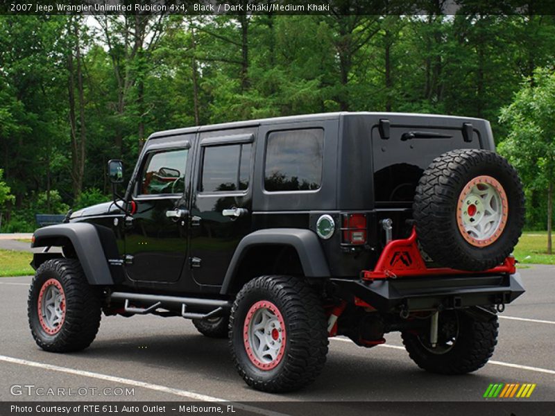 Black / Dark Khaki/Medium Khaki 2007 Jeep Wrangler Unlimited Rubicon 4x4