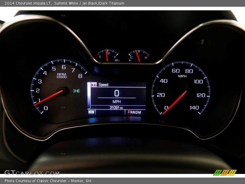 Summit White / Jet Black/Dark Titanium 2014 Chevrolet Impala LT