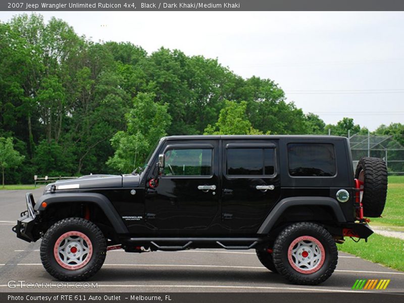 Black / Dark Khaki/Medium Khaki 2007 Jeep Wrangler Unlimited Rubicon 4x4