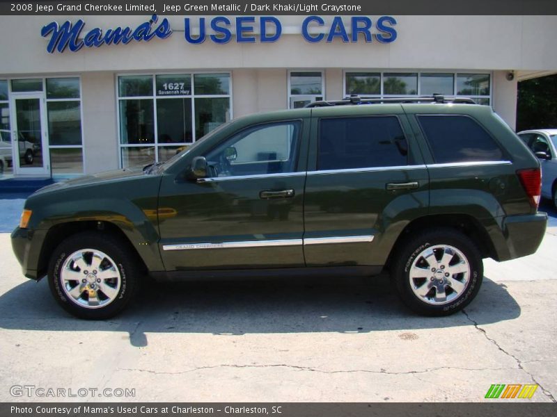 Jeep Green Metallic / Dark Khaki/Light Graystone 2008 Jeep Grand Cherokee Limited