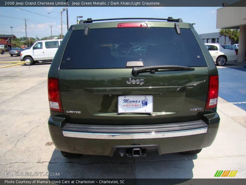 Jeep Green Metallic / Dark Khaki/Light Graystone 2008 Jeep Grand Cherokee Limited