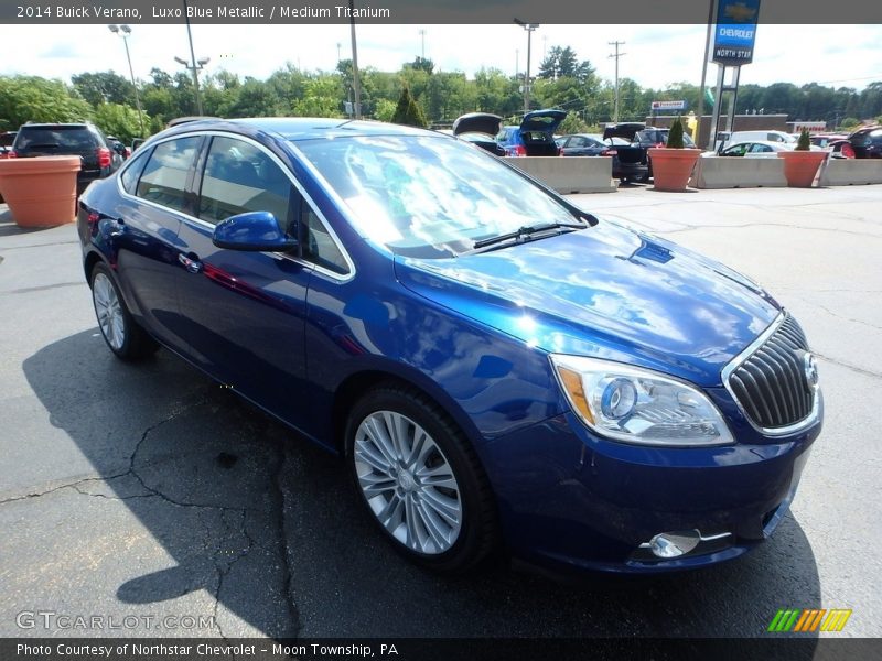 Luxo Blue Metallic / Medium Titanium 2014 Buick Verano