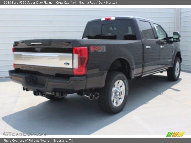 Magma Red / Dark Marsala 2019 Ford F250 Super Duty Platinum Crew Cab 4x4