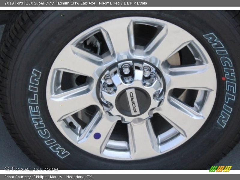 Magma Red / Dark Marsala 2019 Ford F250 Super Duty Platinum Crew Cab 4x4