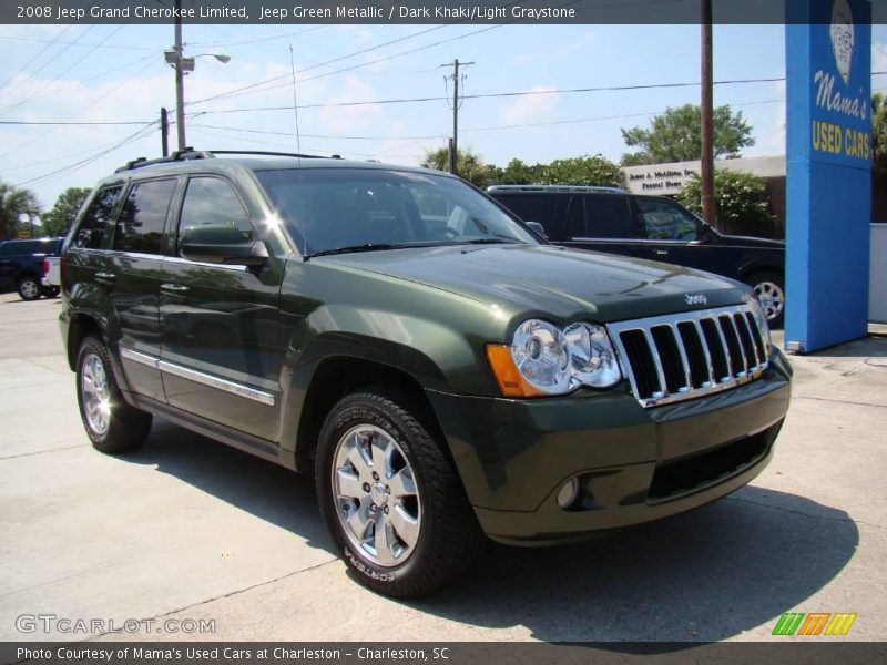 Jeep Green Metallic / Dark Khaki/Light Graystone 2008 Jeep Grand Cherokee Limited